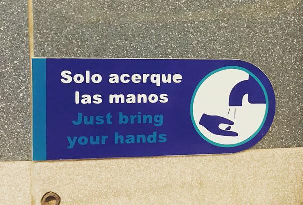Just bring your hands